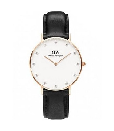 DANIEL WELLINGTON Classy Sheffield Black Leather Strap 0951DW
