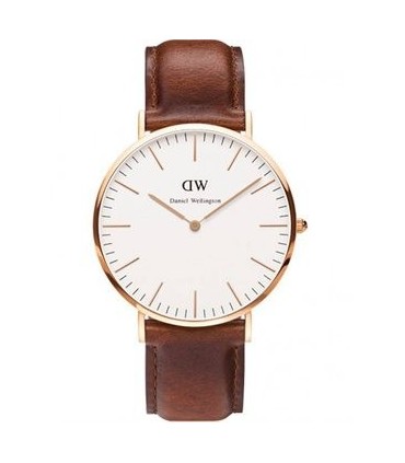 DANIEL WELLINGTON St. Andrews Brown Leather Strap 0106DW