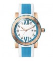 VOGUE Fancy Blue and White Rubber Strap 17301.10