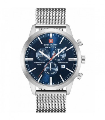 SWISS MILITARY HANOWA Chrono Classic Silver Stainless Steel Bracelet 06-3308.04.003