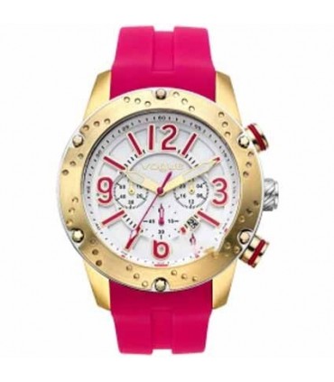 VOGUE Spirit Chronograph Fuchsia Rubber Strap 17101.3