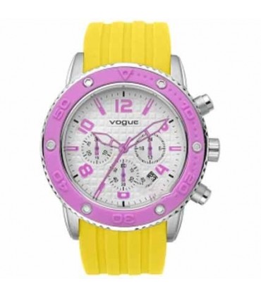 VOGUE Vivid Chronograph Yellow Rubber Strap 17201.4