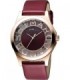 Marc Jacobs Maroon Rose Gold Henry Skeleton MBM1274