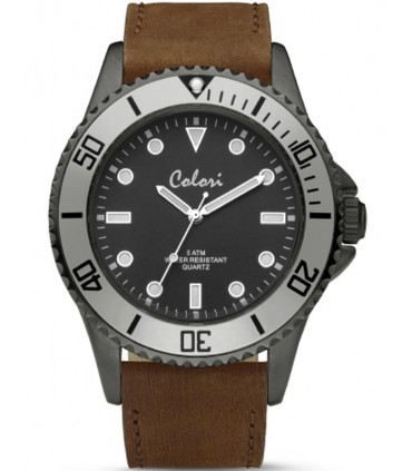 COLORI Brown Leather Strap COL353