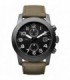 MARC BY MARC JACOBS Larry Chrono Khaki Leather Strap MBM5034