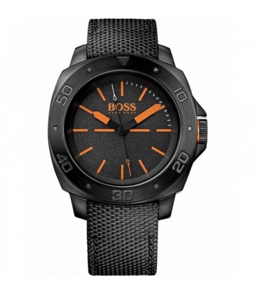 BOSS Orange Sao Paulo Black Leather Strap 1513068