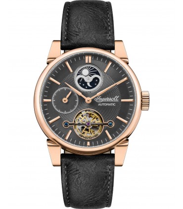 INGERSOLL Swing Automatic Black Leather Strap I07502