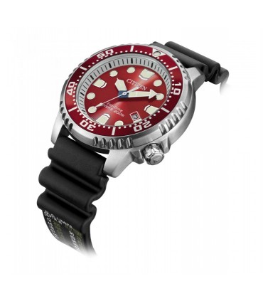 CITIZEN Promaster Eco-Drive Divers Black Rubber Strap BN0159-15X