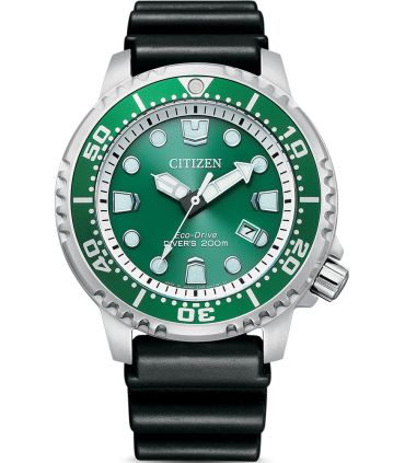 CITIZEN Promaster Eco-Drive Divers Black Rubber Strap BN0158-18X