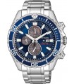CITIZEN Eco-Drive Divers Chronograph Silver Stainless Steel Bracelet CA0710-82L