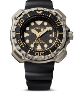 CITIZEN PROMASTER ECO-DRIVE MARINE TITANIUM 45.8MM GREY DIAL MENS WATCH BN0220-16E