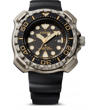 CITIZEN PROMASTER ECO-DRIVE MARINE TITANIUM 45.8MM GREY DIAL MENS WATCH BN0220-16E