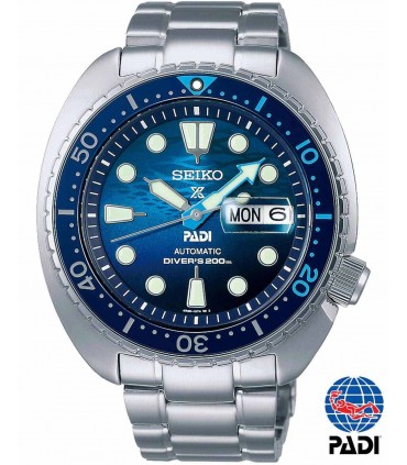 SEIKO Prospex Great Blue Divers Automatic PADI Silver Stainless Steel Bracelet Special Edition SRPK01K1F