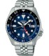 SEIKO 5 Sports Automatic Dual Time Silver Stainless Steel Bracelet  SSK003K1