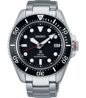 SEIKO Prospex Divers Solar Silver Stainless Steel Bracelet SNE589P1