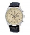SEIKO Conceptual Series Black Leather Chronograph SSB383P1