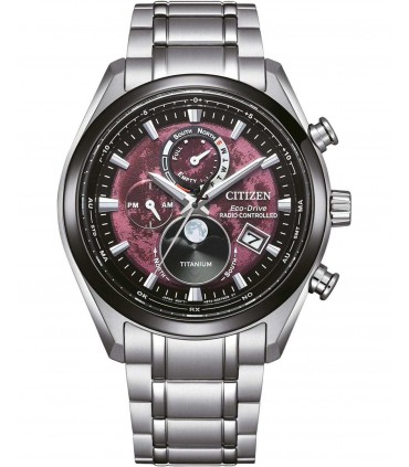 CITIZEN Tsuki-yomi Eco-Drive RadioControlled Silver Titanium Bracelet BY1018-80X