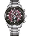 CITIZEN Tsuki-yomi Eco-Drive RadioControlled Silver Titanium Bracelet BY1018-80X