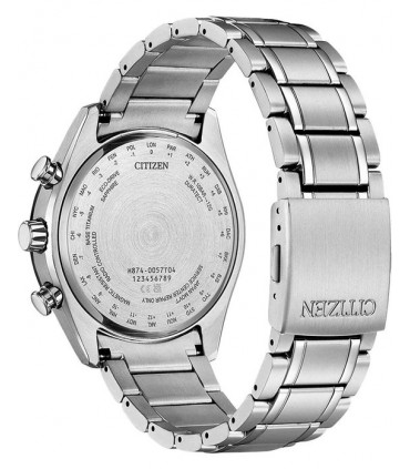 CITIZEN Tsuki-yomi Eco-Drive RadioControlled Silver Titanium Bracelet BY1018-80X