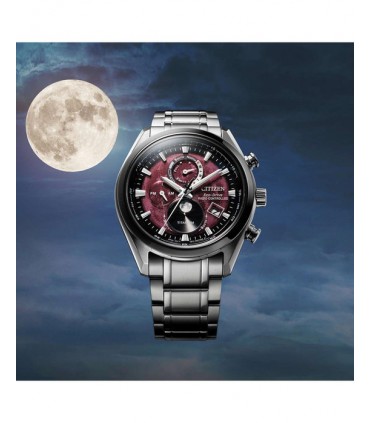 CITIZEN Tsuki-yomi Eco-Drive RadioControlled Silver Titanium Bracelet BY1018-80X