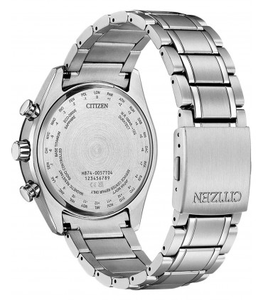 CITIZEN Tsuki-yomi Eco-Drive RadioControlled Silver Titanium Bracelet BY1018-80E