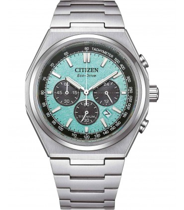 CITIZEN Eco-Drive Chronograph Silver Titanium Bracelet CA4610-85M