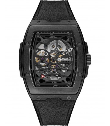 INGERSOLL Challenger Automatic Black Leather Strap I12307