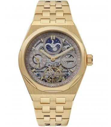INGERSOLL Broadway Automatic Dual Time Gold Stainless Steel Bracelet I12902