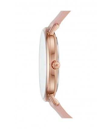 MICHAEL KORS Pyper Crystals Rose Gold Pink Leather Strap MK2741