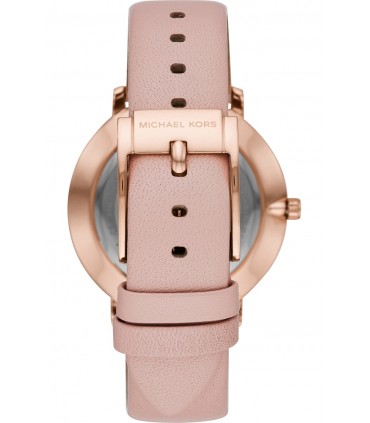 MICHAEL KORS Pyper Crystals Rose Gold Pink Leather Strap MK2741