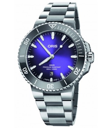 ORIS Aquis Date 'Taste Of Summer' Automatic Stainless Steel Bracelet 0173377894158-0782304PEB