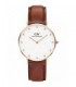 DANIEL WELLINGTON St. Andrews Brown Leather Strap 0950DW