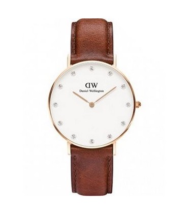DANIEL WELLINGTON St. Andrews Brown Leather Strap 0950DW