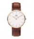 DANIEL WELLINGTON St. Andrews Brown Leather Strap 0106DW