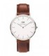 DANIEL WELLINGTON St. Andrews Brown Leather Strap 0207DW