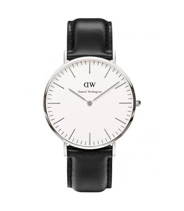 DANIEL WELLINGTON Sheffield Black Leather Strap 0206DW