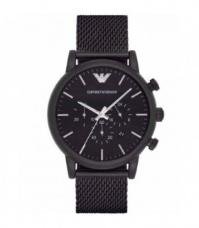 Emporio ARMANI Chrono Black Metallic Strap AR1968