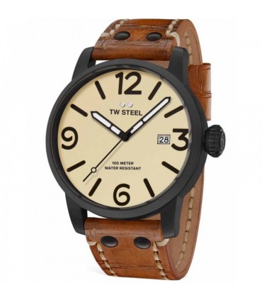 TW STEEL Maverick Brown Leather Strap MS41