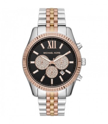 Michael KORS Lexington Crystals Chronograph Multicolor Stainless Steel Bracelet MK8714