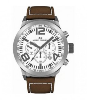MARC COBLEN Chronograph Brown Leather Strap MC45S4
