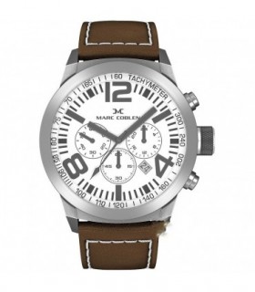 MARC COBLEN Chronograph Brown Leather Strap MC50S4