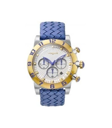 VOGUE Allure Blue Leather Chronograph 17002.17