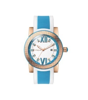 VOGUE Fancy Blue and White Rubber Strap 17301.10