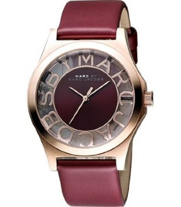 Marc Jacobs Maroon Rose Gold Henry Skeleton MBM1274