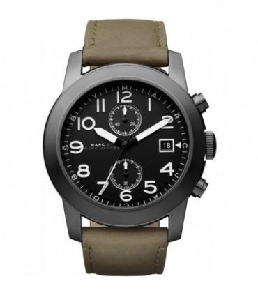 MARC BY MARC JACOBS Larry Chrono Khaki Leather Strap MBM5034