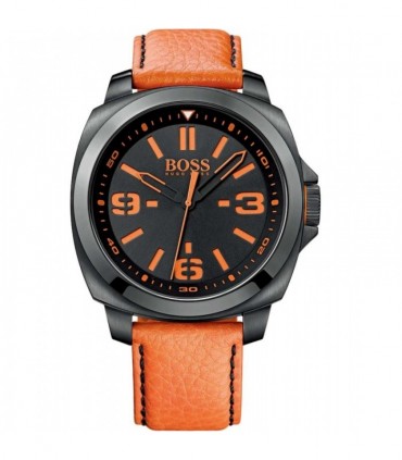 BOSS Brisbane Orange Leather Strap  1513098