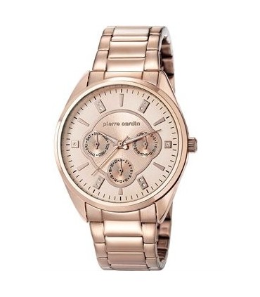 PIERRE CARDIN L Epine Multifunction Rose Gold Stainless Steel Bracelet PC107182F08